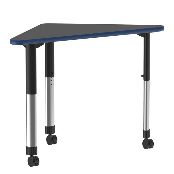 HPL Collaborative Desk - Casters - Wing
